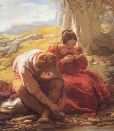 Mulready, William The Sonnet oil painting picture